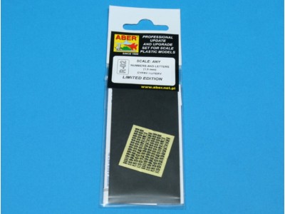 Letters & Numbers (1,5 mm high) 