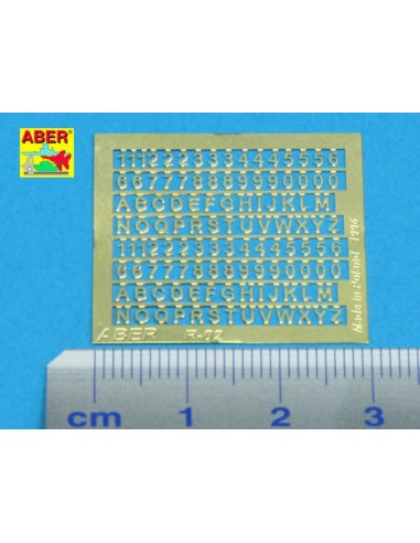 Letters & Numbers (1,5 mm high) 