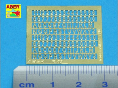 Letters & Numbers (1,5 mm high) 