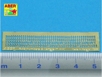 Letters & Numbers (1 mm high) 