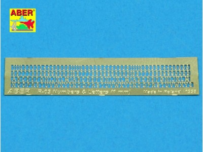 Letters & Numbers (1 mm high) 