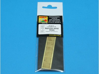 Narrow weld lines 