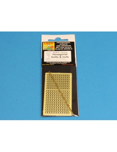 Hexagonal bolts & nuts 1,5mm useful for 1/16 scale 