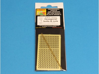 Hexagonal bolts & nuts 1,5mm useful for 1/16 scale 