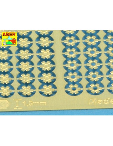 Hexagonal bolts & nuts 1,5mm useful for 1/16 scale 