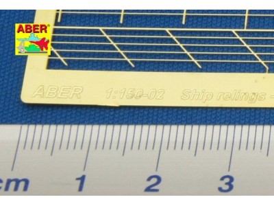 Ships railing -five horizontal bars 