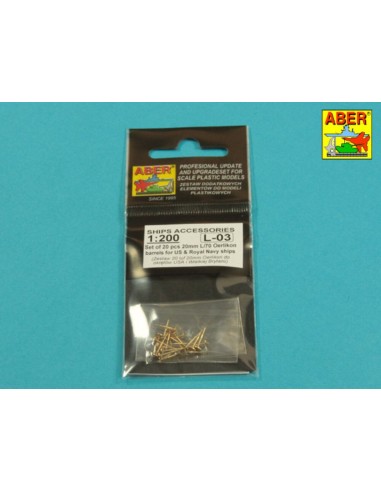 Set of 20 pcs 20 mm L/70 Oerlikon Mk.10 barrels for US Navy ships 