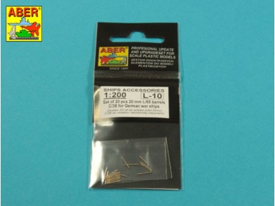 Set of 20 pcs 20 mm L/65 barrels  C/38 for German ships 