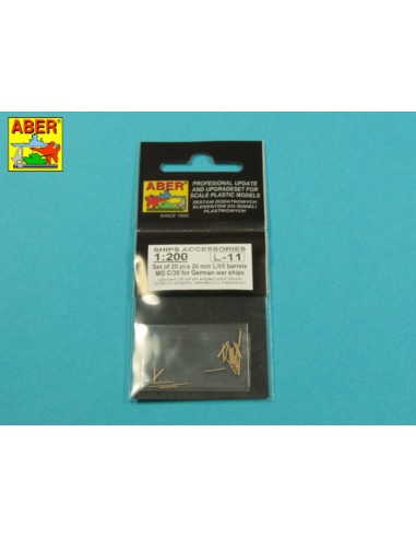 Set of 20 pcs 20 mm L/65 barrels  MG C/30 for German ships 