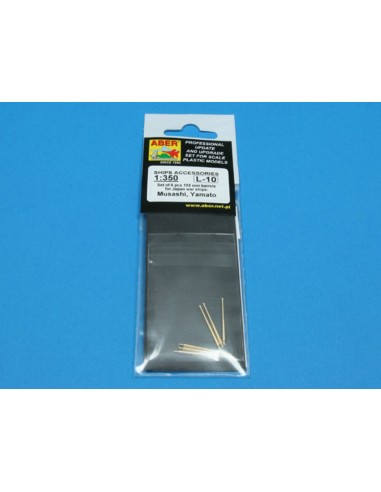 6 pcs 155 mm barrels for Yamato 