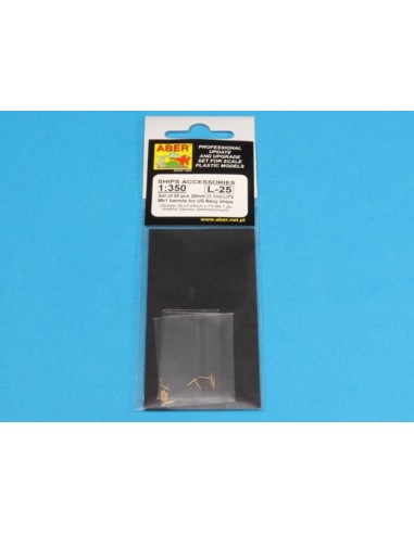 Set of 20 pcs 28 mm (1,1in)barrels for US Navy 
