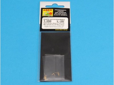 Set of 20 pcs 28 mm (1,1in)barrels for US Navy 