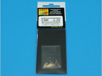 Set of 16 pcs 102 mm type BL Mk.IX barrels for Royal Navy 