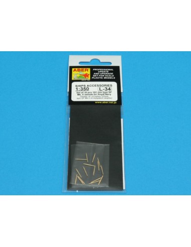 Set of 16 pcs 102mm QF Mk.V barrels for Roval 