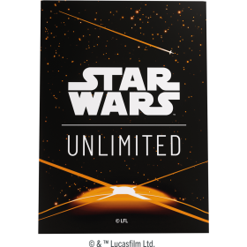 STAR WARS: UNLIMITED ART SLEEVES - CARD BACK ORANGE ACC.