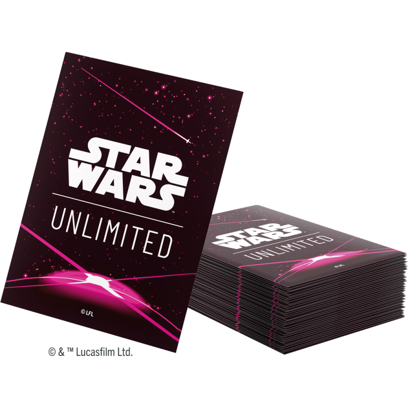 STAR WARS: UNLIMITED ART SLEEVES - CARD BACK MAGENTA ACC.