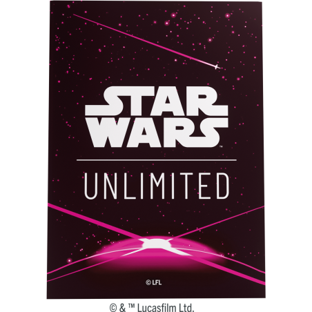 STAR WARS: UNLIMITED ART SLEEVES - CARD BACK MAGENTA ACC.