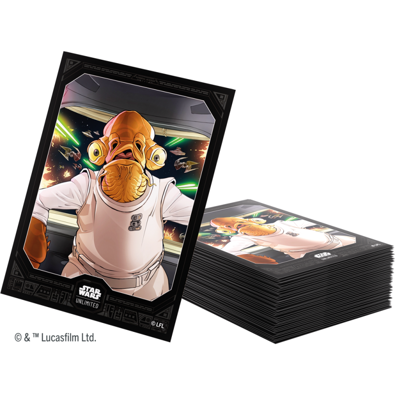 STAR WARS: UNLIMITED ART SLEEVES - ADMIRAL ACKBAR ACC.