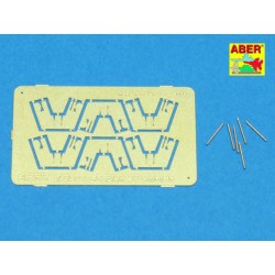 6 pcs 4 cm Flak 28 barrels with shields 