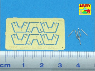 6 pcs 4 cm Flak 28 barrels with shields 
