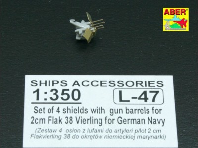 16 pcs 2cm barrels for Flakvierling 38 