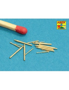 Barrels set for Japnnese Light Cruiser like: Abukama; Isuzu; Kinu; Nagara; Natori; Yura -140mm x 7, 25mm x 4, 13mm x 4  2