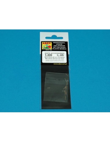 Set of 20 pcs 20mm barrels MG C/30 