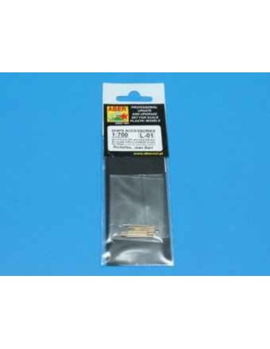Set of 8 pcs 380 mm long barrels for ships Richelieu,Jean Bart 