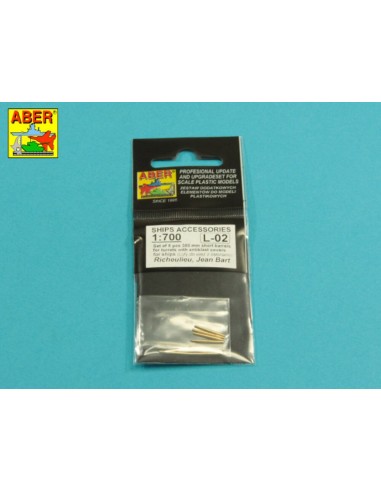 Set of 8 pcs 380 mm short barrels for ships Richelieu,Jean Bart 