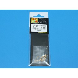 Set of 8 pcs 381mm long barrels for turrets without antiblast covers ships Hood 