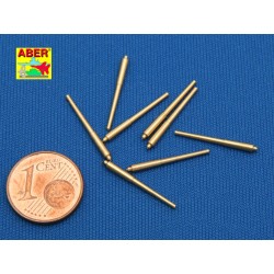Set of 8 pcs 381mm long barrels for turrets without antiblast covers ships Hood  2