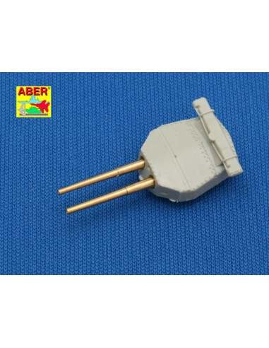 Set of 8 pcs 381mm long barrels for turrets without antiblast covers ships Hood 