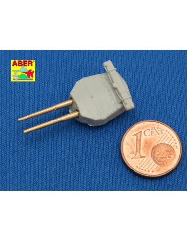 Set of 8 pcs 381mm long barrels for turrets without antiblast covers ships Hood 