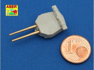 Set of 8 pcs 381mm long barrels for turrets without antiblast covers ships Hood 