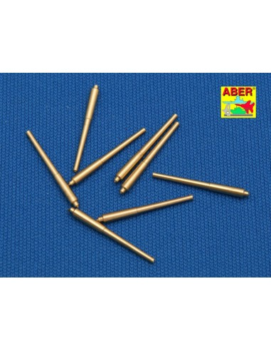 Set of 8 pcs 381mm long barrels for turrets without antiblast covers ships Hood 