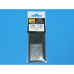Set of 8 pcs 381mm short barrels for turrets with antiblast covers ships Hood 