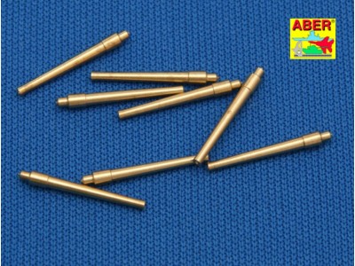 Set of 8 pcs 381mm short barrels for turrets with antiblast covers ships Hood 