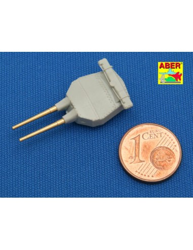 Set of 8 pcs 381mm short barrels for turrets with antiblast covers ships Hood 