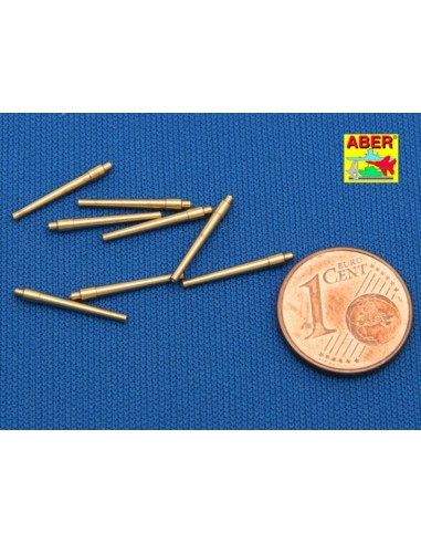 Set of 8 pcs 381mm short barrels for turrets with antiblast covers ships Hood 