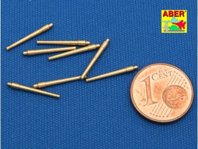 Set of 8 pcs 381mm short barrels for turrets with antiblast covers ships Hood 