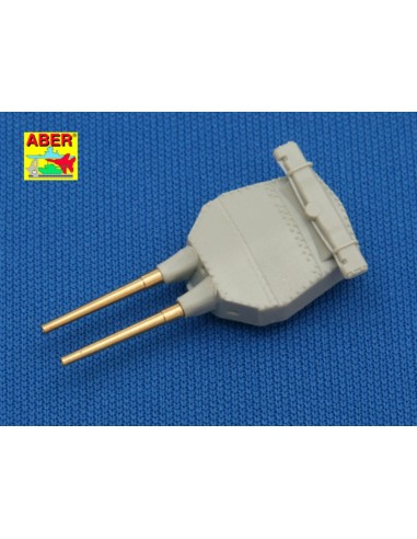 Set of 8 pcs 381mm short barrels for turrets with antiblast covers ships Hood 