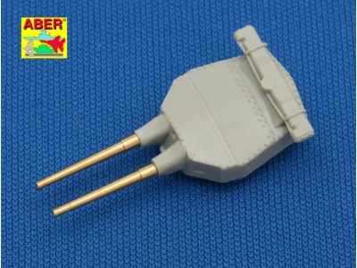 Set of 8 pcs 381mm short barrels for turrets with antiblast covers ships Hood 