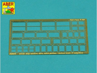 Windows, doors, hatch jambs (1 selection) 