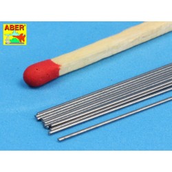 Steel  round rods O 0,5mm length 250mm x12 pcs. 