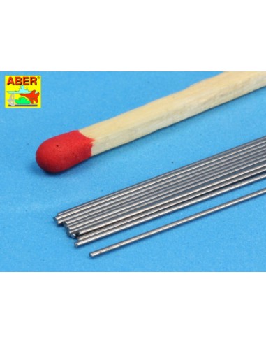 Steel  round rods O 0,5mm length 250mm x12 pcs. 