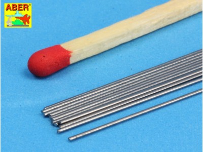 Steel  round rods O 0,5mm length 250mm x12 pcs. 