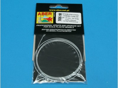 Stainless Steel Towing Cables O 1,0 mm, 1 m long 