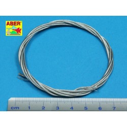 Stainess steel towing cables o 1,3 mm, 1m long 