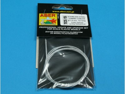 Stainless Steel Towing Cables O 1,5 mm, 1 m long 