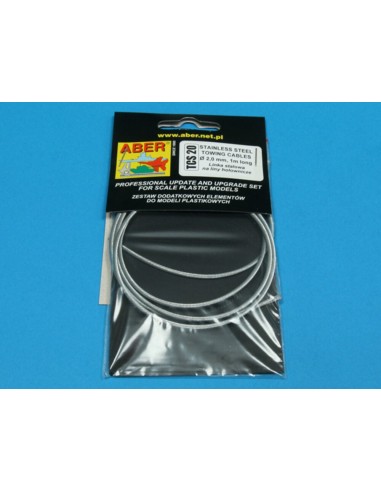 Stainless Steel Towing Cables O 2,0 mm, 1 m long 